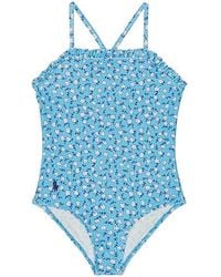 Polo Ralph Lauren - One Piece Floral Printed Hipster Swimsuit - Lyst