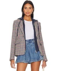 Central Park West - Lucia Multi Houndstooth Jacket - Lyst