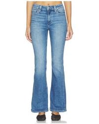 PAIGE - High Rise Laurel Canyon Petite Bootcut Jeans - Lyst