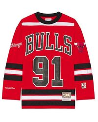 Mitchell & Ness - Chaqueta Nba En Color Rojo Talla (También En M, S, Xl/1X) - Lyst