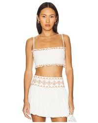 Rococo Sand - Smocking Bandeau Top - Lyst