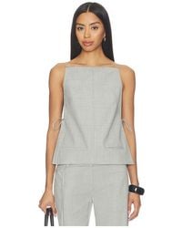 St. Agni - Square Side Tie Top - Lyst