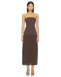 St. Agni - Strapless Balloon Hem Dress - Lyst