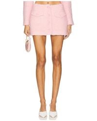 YUHAN WANG - Fluffy Buttoned Mini Skirt - Lyst