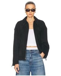 GRLFRND - Alek Suede Jacket - Lyst