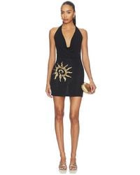 Runaway the Label - Yasmina Plunge Cowl Knit Mini Dress - Lyst