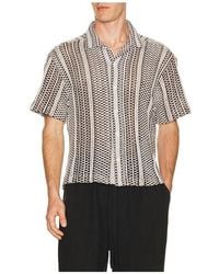 Percival - Hugh Crochet Cuban Shirt - Lyst
