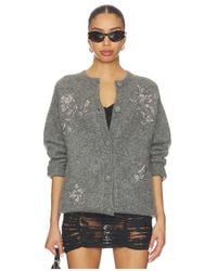 Markgong - Beaded Mohair Knit Cardigan - Lyst