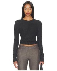 Enza Costa - Cashmere Shrunken Crew - Lyst
