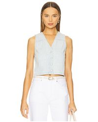 Rag & Bone - Top Chaleco Juliana En Color Bebe Azul Talla En - Lyst