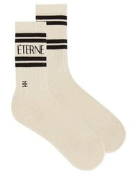 ÉTERNE - Cotton Logo Sport Sock - Lyst