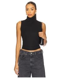 Vince - Sleeveless Turtleneck Top - Lyst