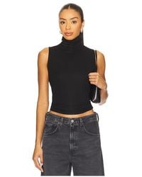 Vince - Top De Cuello Alto Sin Mangas En Color Negro Talla (También En M, S, Xl, Xs) - Lyst