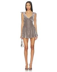 GUIZIO - Bow Detail Mini Dress - Lyst
