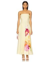 Nicholas - Melody Corset Midi Dress - Lyst
