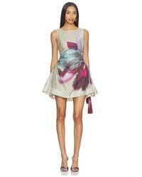 AMUR - Waverlyn Ruched Mini Dress - Lyst