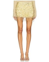 Asta Resort - Yasmin Hand Beaded Mini Skirt - Lyst