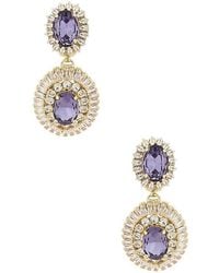 Anton Heunis - Omega Clasp Oval Disc Chandeliers Earrings - Lyst
