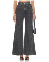 Veronica Beard - Grant High Rise Wide Leg Jeans - Lyst