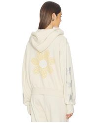 Lauren Moshi - Butterfly Daisy Crop Zip Hoodie - Lyst