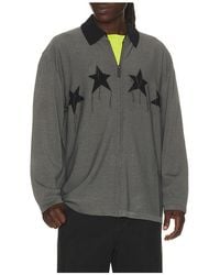 MADFRENZY - Star Knit Zip Shirt - Lyst