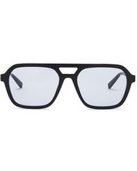 Saint Laurent - Sl Logo Rectangular Sunglasses - Lyst