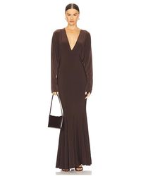 Norma Kamali - X Revolve Dolman V Neck Fishtail Gown - Lyst