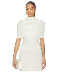 LAPOINTE - Oberteil Mock Neck Ruched - Lyst