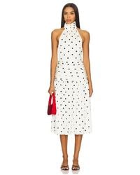 MORE TO COME - X Yhasmina Ferrara Carmina Halter Midi Dress - Lyst