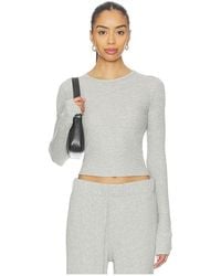 ÉTERNE - Top Térmico De Manga Larga En Color Gris Claro Talla (También En M) - Lyst
