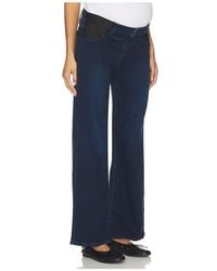 PAIGE - Anessa Maternity Wide Leg Jean - Lyst