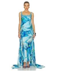 La Fuori - Floral Pixie Trail Dress - Lyst