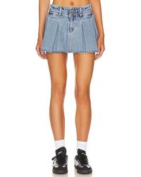 A.Brand - Georgia Pleated Mini Skirt - Lyst