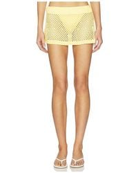 Frankie's Bikinis - Adaline Crochet Mini Skirt - Lyst