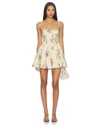 MAJORELLE Cal Embellished Mini Dress in White | Lyst