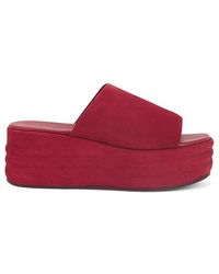 Free People - Plataforma Plana Harbor En Color Rojo Talla En - Lyst
