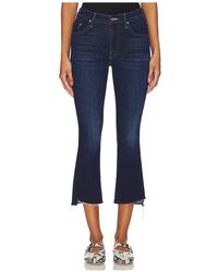 Mother - Hose Mit Ausgestelltem Bein Lil' Insider Crop Step Fray - Lyst