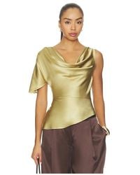 Fleur du Mal - Asymmetrical Silk Top - Lyst