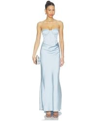 ROTATE BIRGER CHRISTENSEN - Satin Corset Maxi Dress - Lyst