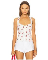 Bardot - Rixton Printed Halter Top - Lyst
