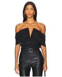 WeWoreWhat - Ruched Off Shoulder ボディスーツ - Lyst