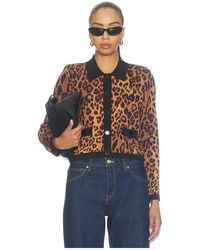 L'Agence - 'Agence Osiris Collared Cardigan - Lyst