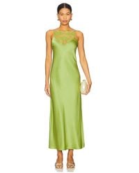 By Malene Birger - Vestido Midi Libbie En Color Verde Talla En - Lyst