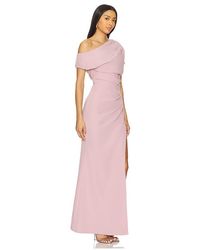 knee length dresses for ladies Armani Tiered Maxi Dress in Pink Floral – Elliatt main image 1