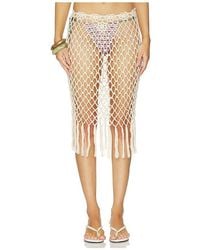 Frankie's Bikinis - Star Crochet Midi Skirt - Lyst