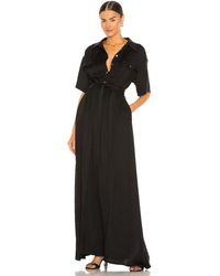 L'academie Evan Maxi Dress - Schwarz