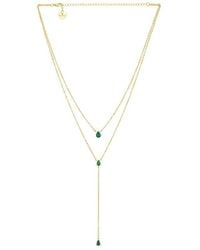 BRACHA - Esmeralda Lariat Necklace - Lyst