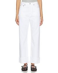 Agolde - Bajo, Fácil, Recto Fran En Color Blanco Talla (También En 33, 34) - Lyst