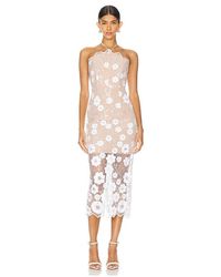 Elliatt Octavia Midi Dress in White | Lyst