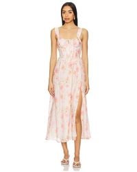 Bardot - Esra Printed Midi Dress - Lyst